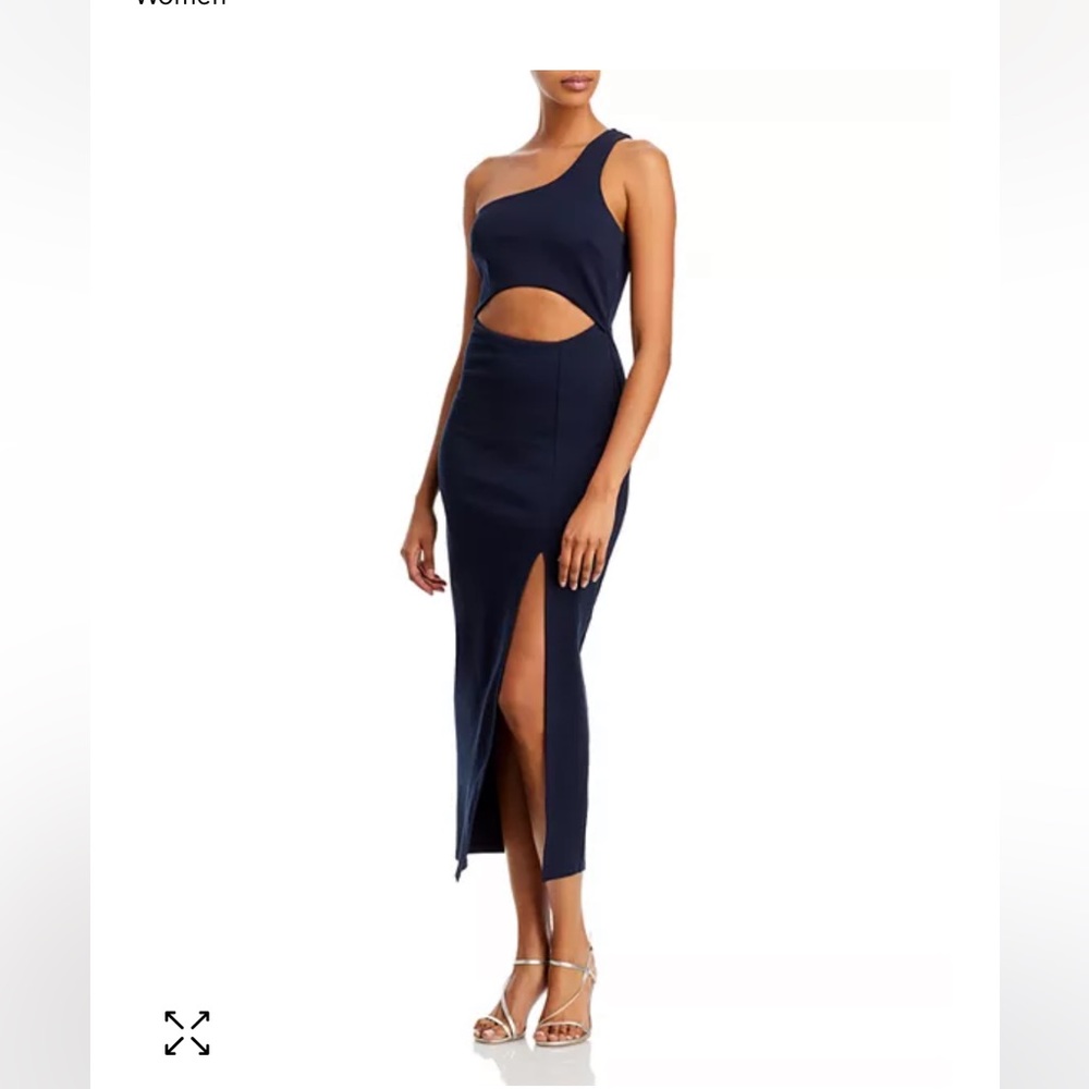 Fore One Shoulder Cut Out Dress size XL Navy